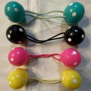 Vintage 1980s Goody Jumbo Knocker Ball Hair Ties - Unused Old Stock